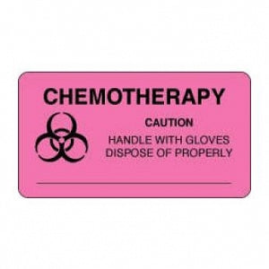 Chemo Lab Sticker Timemed Labeling Chemotherapy Labels - LABEL, CHEMO, CAUTN, PINK, 1000 ...