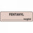 PDC Healthcare Anesthesia Labels & Tapes - Fentanyl mcg / mL Label, Tan, 1-1/4" x 3/8" - 59705172