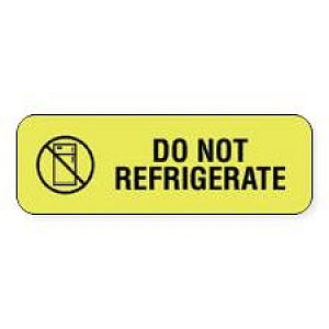 PDC Healthcare Do Not Refrigerate Labels - LABEL , "DO NOT REFRIGERATE", 1-1/2X1/2 - 59705959