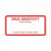 PDC Healthcare Permanent Paper Label - Drug Sensitivity Label, White and Red, 4-1/2" x 2-1/4" - 59709259