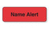 PDC Healthcare Name Alert Labels - Name Alert Label, Red, 1-1/2" x 1/2", 1, 000/Roll - 59712515