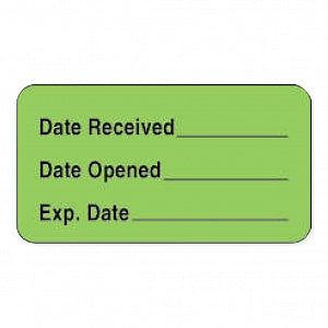 PDC Healthcare Lab Communication Labels - Label, 1-5/8" x 7/8", Fluorescent Green, 1000/Roll - 59713383