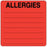 PDC Healthcare Allergic Labels - Allergy Label, Red, 2-1/2" X 2-1/2" - 59719087