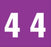 PDC Healthcare AMES Compatible Numeric Labels - Mylar-Coated Ames-Compatible Color-Code Label, Numeric "4," 1-7/8" x 1-7/8", Purple - 59742373