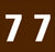 PDC Healthcare AMES Compatible Numeric Labels - Mylar-Coated Ames-Compatible Color-Code Label, Numeric "7," 1-7/8" x 1-7/8", Brown - 59742376
