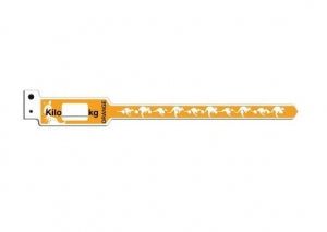 Brady Worldwide KangaBand Wristbands - KangaBand Wristband, Broselow, Orange, 24 kg to 29 kg - KG470SOR-11-PDJ