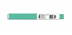 PDC CompuBand Direct Thermal Wristbands - CompuBand Direct Thermal ID Band, Bar Code Tag, Pediatric / Infant, 1/2" x 1-1/2" - 7630-11-PDR