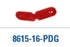 PDC Healthcare Alert ID Bands - Ident-Alert Blank Colored Snap, Red - 8615-16-PDG