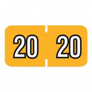 PDC Healthcare Colwell Compatible Color Code Labels - Colwell Compatible Year Labels, "20" - COE-20