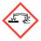PDC Healthcare Hazard Labels - LABEL, HAZARD, CORROSION, 2X2, WHT / RED, 250RL - GHSP-5