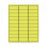 PDC Healthcare Chart Labels - Laser Chart Label, 2-5/8" x 1", Fluorescent Yellow - LS1258-3