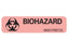 PDC Healthcare Lab Communication Labels - Biohazard Label, 1-1/4" x 5/16", Red - MV01FR0735