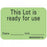 PDC Healthcare Multi-Dose Vial Labels - This Lot Is Ready Medvision Label, Green - MV03FG0714