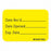 PDC Healthcare Lab Communication Labels - Date Rec'd, Date Opened, Expiration Date Label, 1" x 1-7/16", Yellow - MV03SY1003
