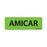 PDC Healthcare Label Paper - Amicar Label, 2-15/16" x 1", Fluorescent Green, 333 Labels / Roll - MV06FG3824