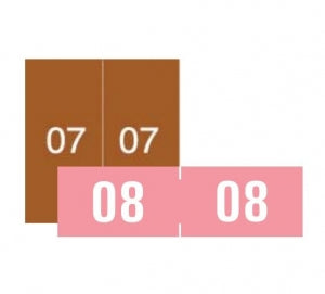PDC Healthcare Numeric Labels - LABEL NUMERIC #1 1 GRAY 1 7/8X1 7/8 - NL-9501-A
