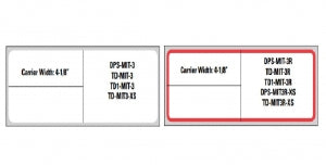 Brady Worldwide Meditech Labels - Meditech Direct Thermal Paper Permanent Label, 1-1/4" x 4", Red Border - TD-MIT-3R