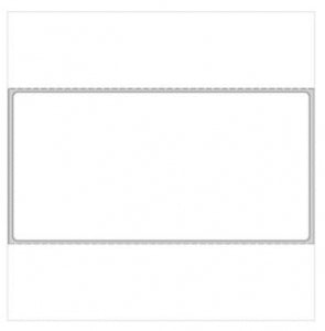 Brady Worldwide Blank Labels - Multi-Purpose Blank Label, Thermal Paper, 4" x 2", White, 2500/Roll - THERMD11