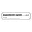 PDC Healthcare Label Paper - LABEL, PAPER, REMOVABLE, AMPICILLIN, WHT - MV02SW3251