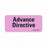 PDC Healthca Advance Directive Labels - LABEL, REMOVABLE, ADVANCE, DIR, 2.25X1, PINK - MV04FP0092