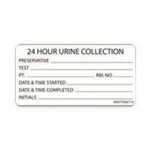 PDC Healthcare Lab Communication Labels - LABEL, REMOVABLE, URINE, 3X1.5IN, WHT - MV07SW6714
