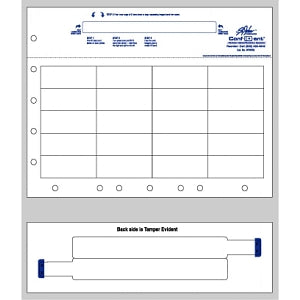 PDC Healthcare Laser Wristbands and Labels - Tamper-Evident Wristband Label Paper with Holes, 8.5" x 11" - WBW26