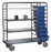 Pedigo Products Supply Carts - Stainless Steel Central Supply Cart with Tote Boxes, 66.625" x 26.125" x 69" - CDS-178