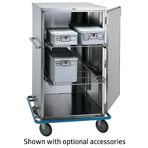 Pedigo Products Inc Closed Surgical Case Carts - Stainless Steel Surgical Case Cart, Cart Only, Size Medium, 34-1/8" x 32-3/8" x 56" - CDS-235