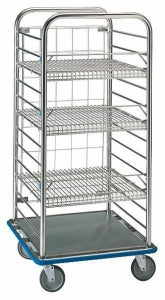 Pedigo Products Multi-Purpose Carts - Multipurpose Stainless Steel Procedure Case Cart with Casters, No Back or Shelves, 29.75" x 29.75" x 62" - CDS-262