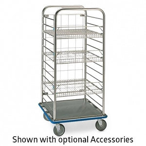Pedigo Products Multi-Purpose Carts - Multipurpose Stainless Steel Procedure Case Cart with Casters, No Back or Shelves, 29.75" x 29.75" x 62" - CDS-262