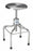 Pedigo Adjustable-Height Stainless Steel OR Stools - Stainless Steel Exam Stool, No Back or Casters, 20"-34" Screw Adjustable - P-1037-SS