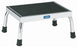 Pedigo Products Chrome Footstools - Chrome Step Stool, 300 lb. Capacity, 12" x 16" x 8.25" - P-10