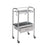 Pedigo Products Anesthetist Tables - Anesthesia Table with Drawer, 21-3/8" x 14" x 34-1/4" - P-1100-SS