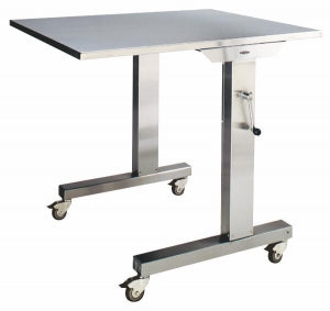 Pedigo Products Over-Operating Specialty Table - Stainless Steel Over Operating Table, Height Adjustable, 34" x 42" - P-5182