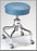 Pedigo Products Screw Shaft Stools - PVC-Free Screw-Adjustable Exam Stool with Casters, No Back, No Arms, Black, TB-133 - T-36-BLA