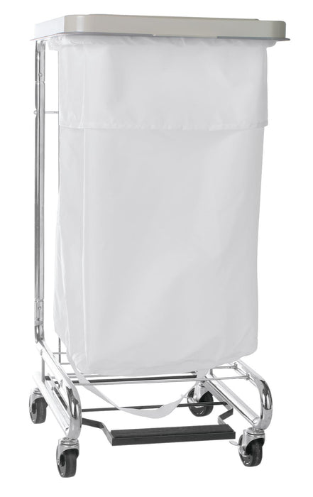 Medline 200 Denier Nylon Hamper Bags - Nylon Hamper Bag with Drawcord, Red, 25" - MDT021349RED