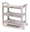 Lakeside Polyethylene Utility Carts - Plastic Utility Cart, 3 Deep Shelf, 300 lb. Weight Capacity - 2507