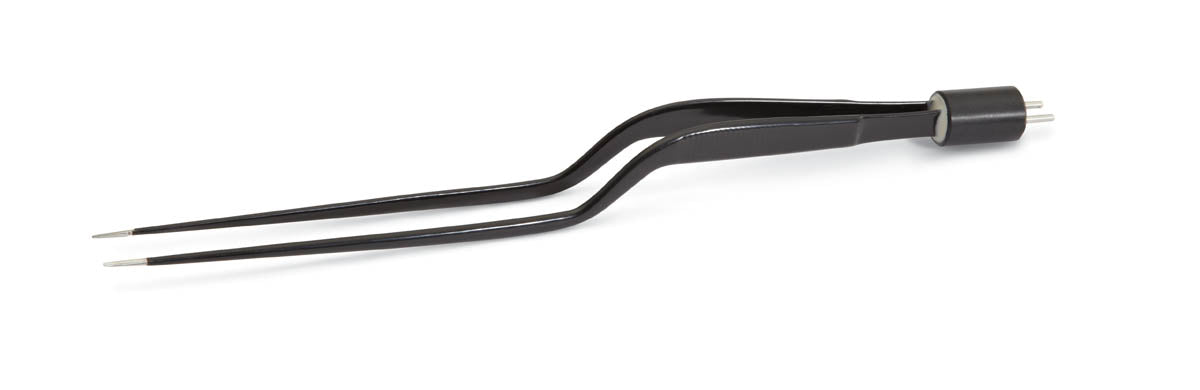  7-3/4" (19.7 cm) Straight Insulated Irrigating Cushing Bipolar Endoscopic Forceps with Straight 0.5 mm Tips