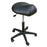 Oakworks Low-Height Premium Stool with Saddle Seat - STOOL, BLK BASE, SADDLE SEAT, STONE - 60370-T13