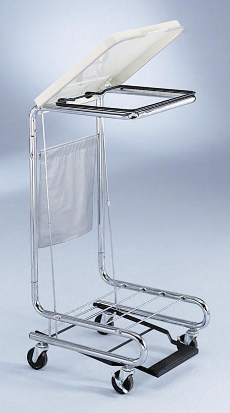 Blickman Chrome Hamper Stands - Blickman Chrome Step-On Hamper Stand w ...