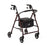 Steel Rollator with 6" Wheels and Microban-Treated Touch Points and Seat, Burgundy, Knockdown