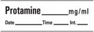 PDC Healthcare Anesthesia Tape with Date - Protamine Anesthesia Label Tape, White, 1-1/2" x 1/2", 500" Roll - AN-19