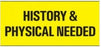 PDC Binder / Chart Removable Tape - Chart Tape, 2.25" x 1", Yellow - N-10