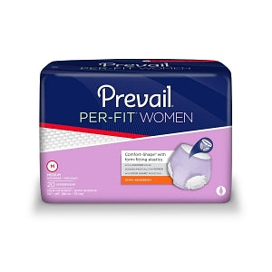 First Quality Products Per-Fit Protective Underwear - Prevail PER-FIT Women's Protective Underwear, Extra Absorbency, Size M, 34" to 46" Waist, 4 Bags of 20 - PFW512