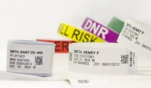 PHG Technologies Laser Wristband Labels - Single Wristband Label, White - 20-181W3