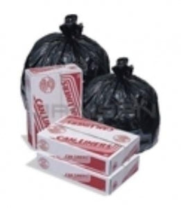 Inteplast Group High-Density Mini-Roll Black Liners - High-Density Miniroll Liner, Black, Heavy, 12G, 30" x 37" - MR30372MK