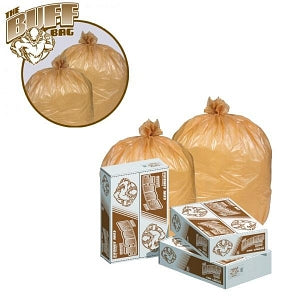Inteplast Group Buff Bag Liners - Extra Heavy Duty Buff Trash Bag, 30" x 36", 20-30 gal. - P3730B