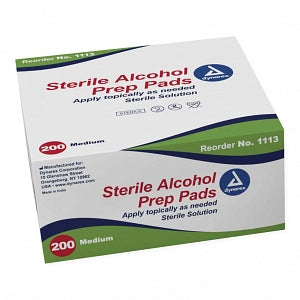 Dynarex Alcohol Prep Pads - Alcohol Prep Pads, Sterile, Size M - 1113