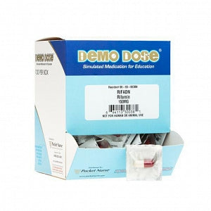 Pocket Nurse Demo Dose Rifadn - Demo Dose Rifadn, 150 mg, Simulated Medication, for Instructional Use Only, Not for Human or Animal Use - 06-93-0038