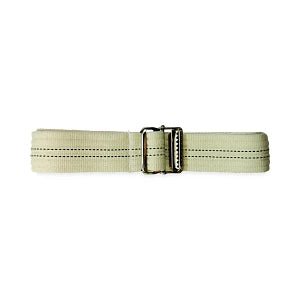 Pocket Nurse Gait Transfer Belt with Buckle - Gait Transfer Belt with Metal Buckle, White, 2"W x 60"L - 05-76-6221